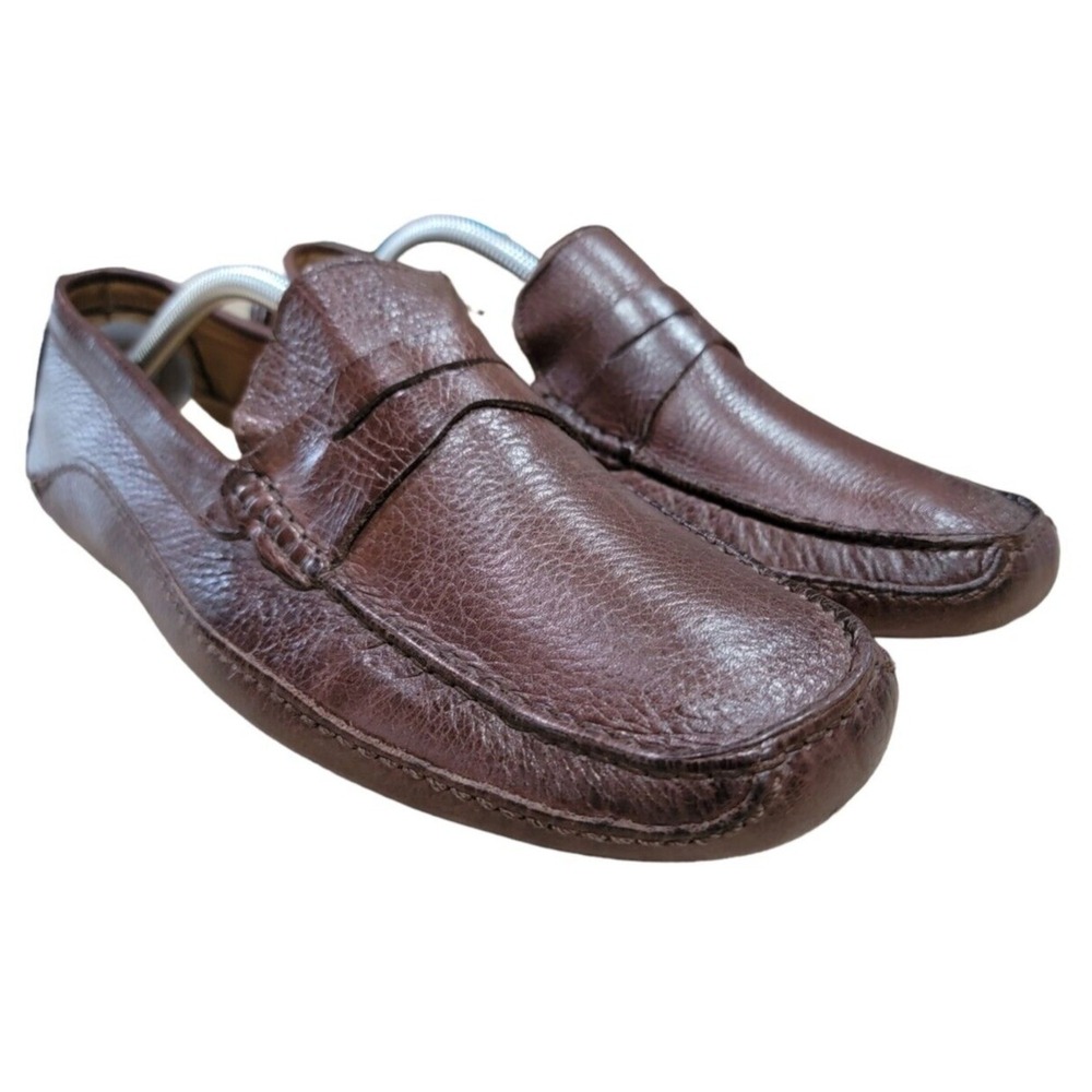 Mercanti Fiorentini Relax Men's Brown Leather Driving Loafers Shoes Size ‎ 11 M